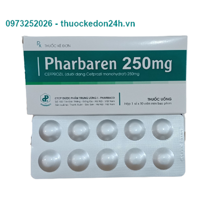 Pharbaren Cefprozil 250mg TW1 Pharbaco (H/10v)