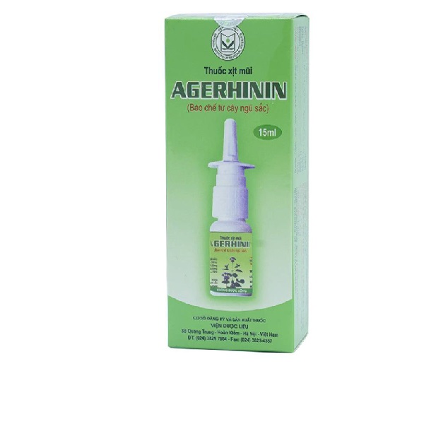 AGERNIN Plus Xịt mũi chiết xuât cây ngũ sắc (Lọ/15ml)