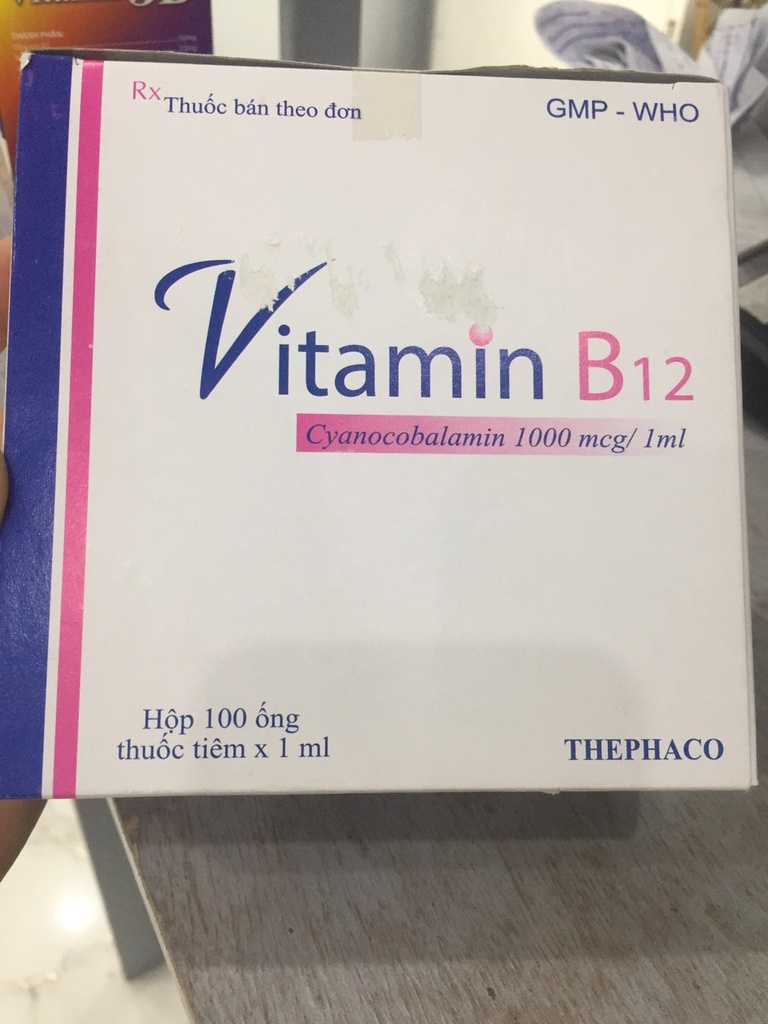 Vitamin B12 1000mcg/ml tiêm Thanh Hóa (H/100o/1ml)
