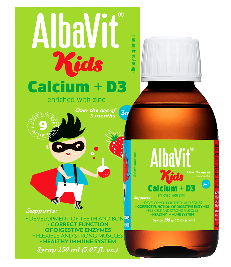 Albavit Kids Calcium D3 Poland (Lọ/150ml)