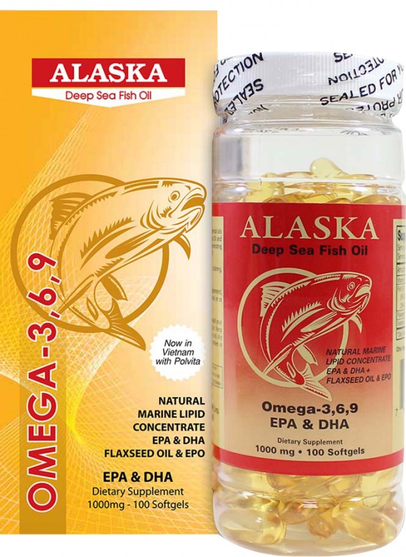 Alaska Deep sea fish oil Omega 369 Nu-health  Mỹ (Lọ/100v) Date 03/2026