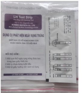 LH Test Strip que thử rụng trứng VNT (Bịch/100/que)