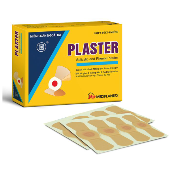 Plaster Miếng Dán Trị Mụn Cóc Mediplantex (H/20 miếng)