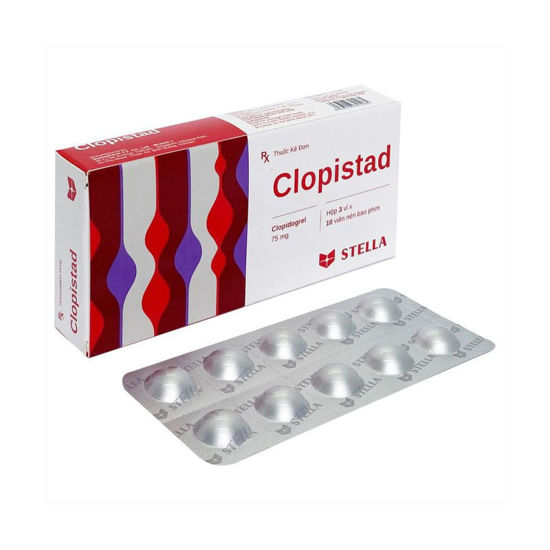 Clopistad Clopidogrel 75mg Stella (H/30v)