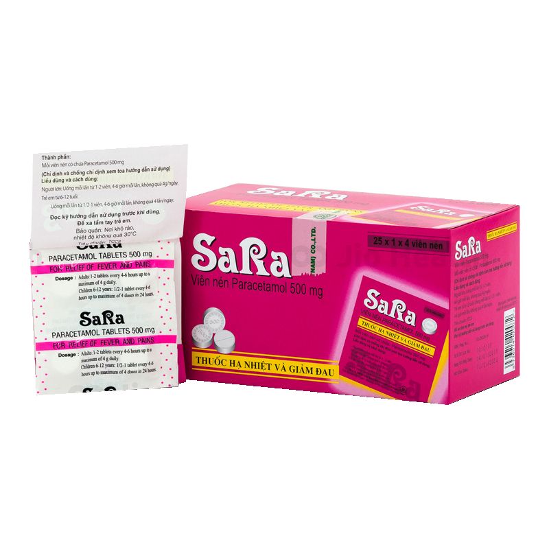 Sara paracetamol 500mg Thai Nakorn Patana (H/200v)
