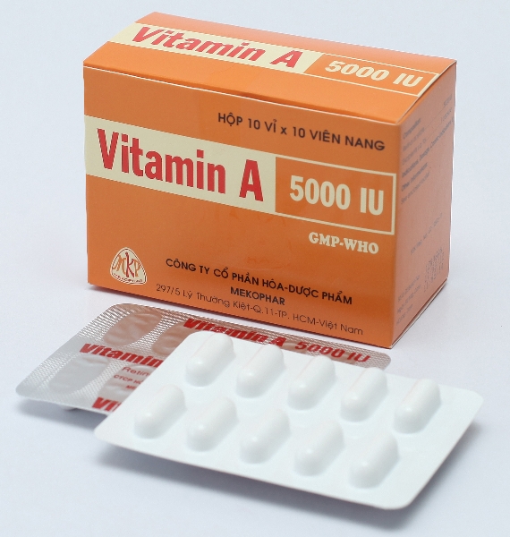 Vitamin A 5000IU Mekophar (H/100v) Date 12/2027