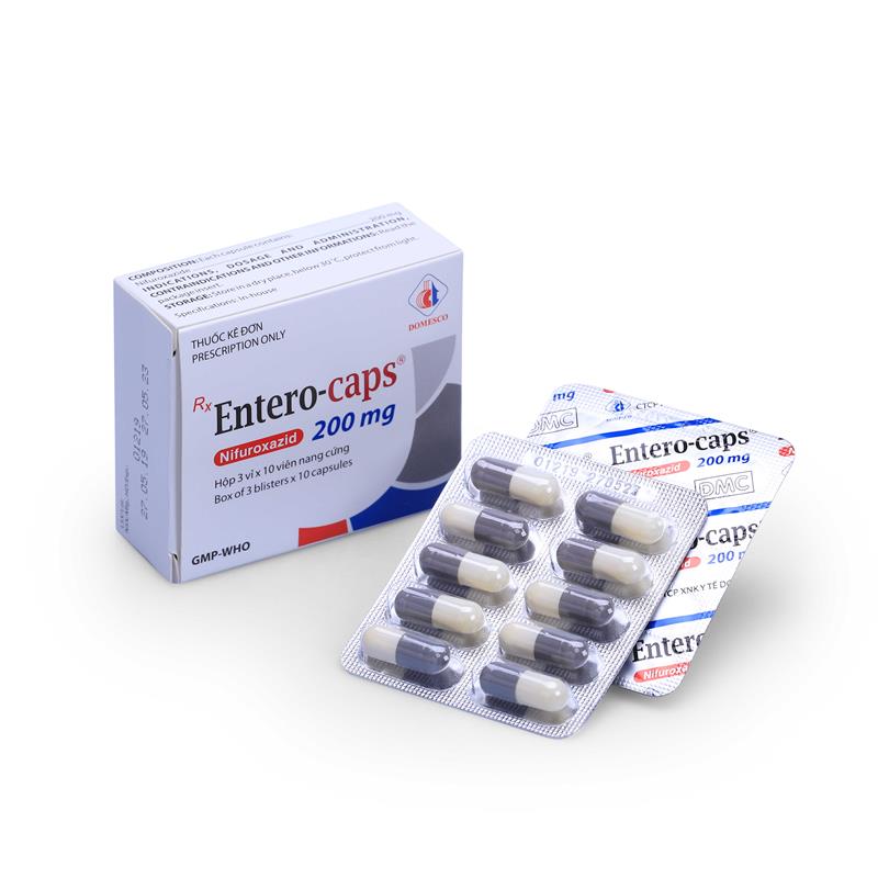 Entero Caps Nifuroxazid 200mg Đồng Tháp (H/30v)