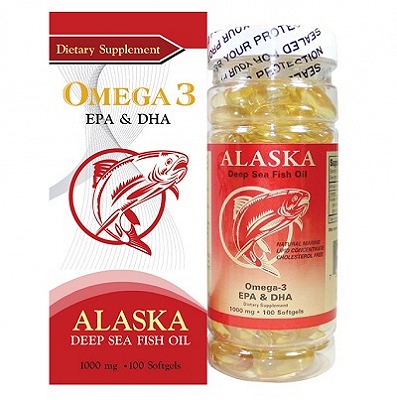 Alaska Omega 3 EPA & DHA 1000mg Mỹ (Lọ/100v) (đỏ)