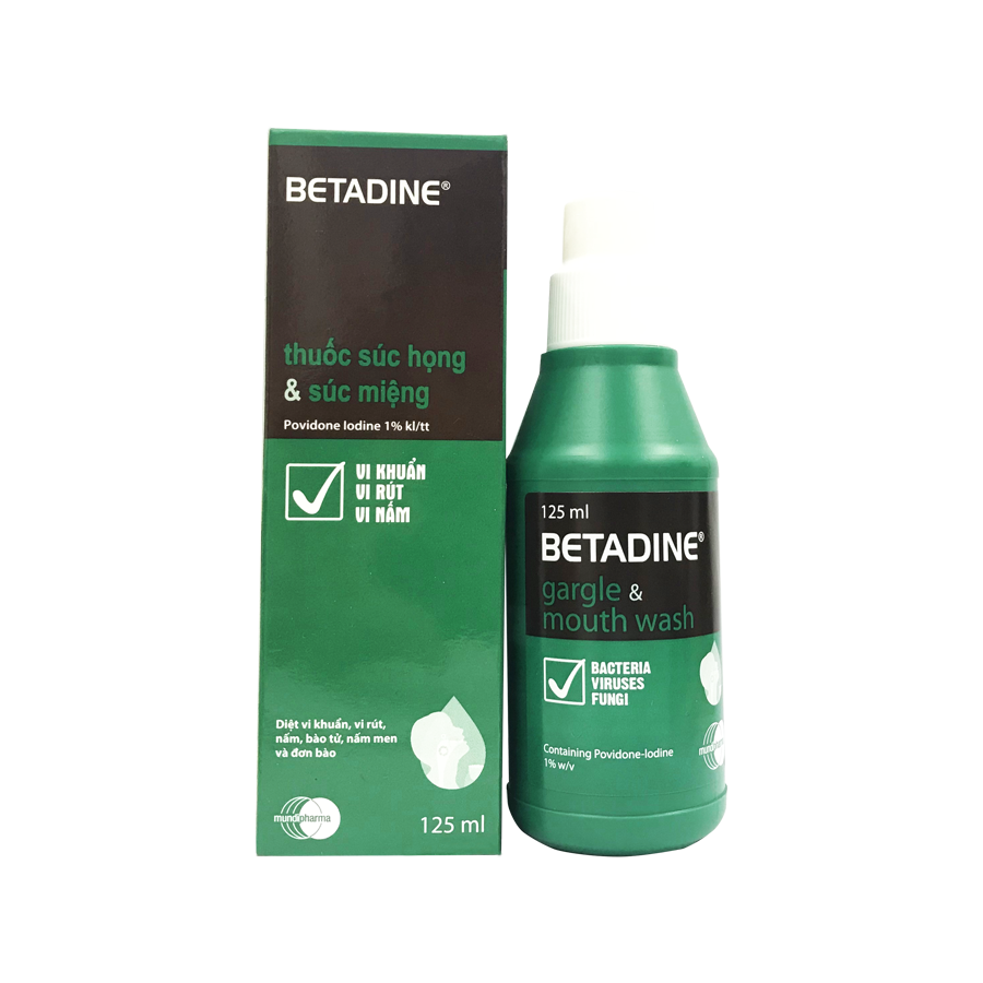 Betadine Súc Họng Mundipharma (Lọ/125ml)  Date 09/2026