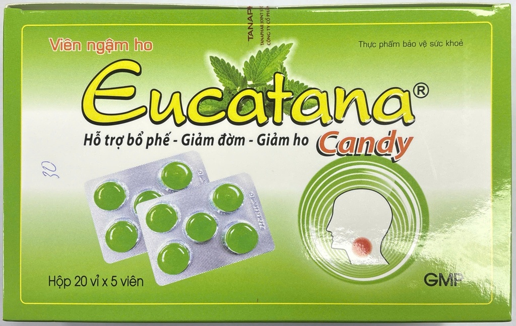 Eucatana Candy ngậm ho Tân Á (H/100v)