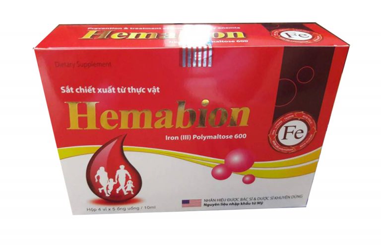 Hemabion Iron (III) Polymaltose 600 Sắt MediUSA (H/20o/10ml) Màu đỏ