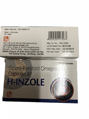 H Inzole Omeprazol 20mg Lark Ấn Độ (H/100v)