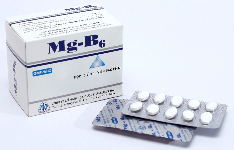 Mg B6 magnesium lactate dihydrate 470mg Mekophar (H/100v)