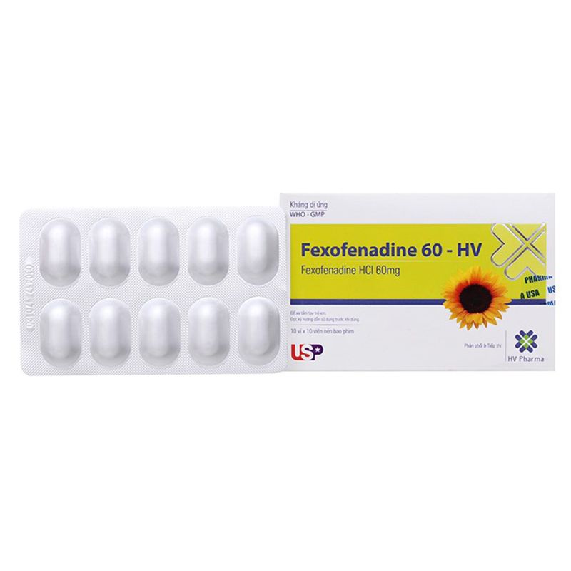 Fexofenadin 60 - HV Fexofenadin 60mg USP (H/100v)