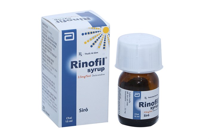 Rinofil Desloratadine 2.5mg/5ml Abbott Singapore (Lọ/15ml) date 02/2025