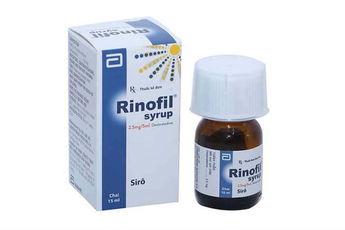 Rinofil Desloratadine 2.5mg/5ml Abbott Singapore (Lọ/15ml) date 07/2025