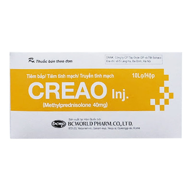 Creao INJ Methylprednisolon 40mg tiêm Hàn Quốc (H/10lọ)