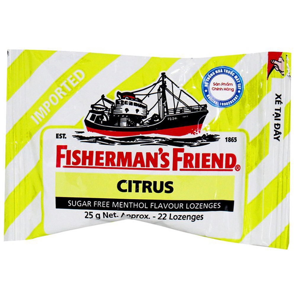 Fisherman’s Citrus Kẹo con tàu (Gói/25g)