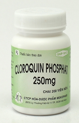 Cloroquin phosphat 250mg Mekophar (Lọ/200v)