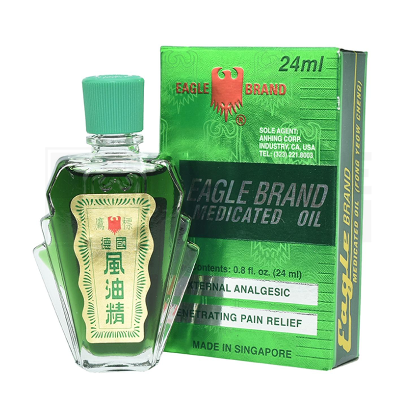 Dầu gió xanh con ó Eagle Brand Singapore (Lọ/24ml)