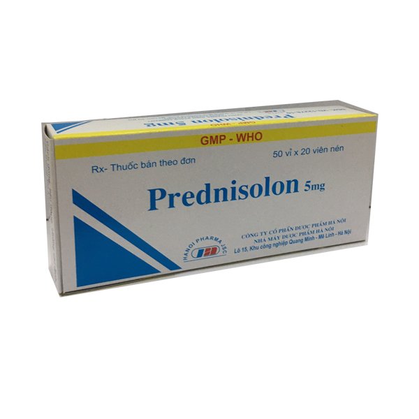 Prednisolon 5mg Hà Nội (H/1000v) Date 08/2027