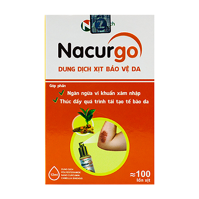 Nacurgo Xịt Bảo Vệ Da CVI (Lọ/12ml)