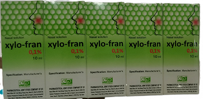 Xylo Fran 0,1% DP 3/2 (Cọc/10lọ/10ml)