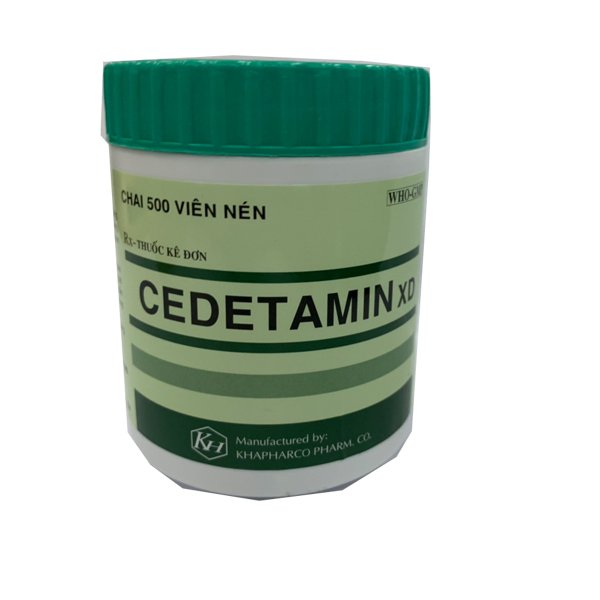 Cedetamin XD Xanh 0.25mg/2mg Khánh Hòa (Lọ/500v)