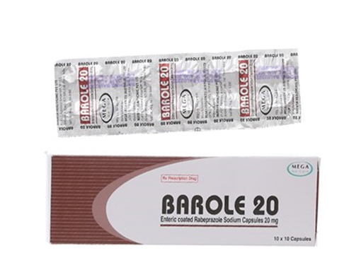 Barole 20 Rabeprazol 20mg Mega (H/100v)