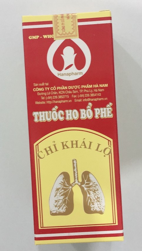 Bổ phế chỉ khái lộ siro Hà Nam (Lọ/125ml) date 06/2025