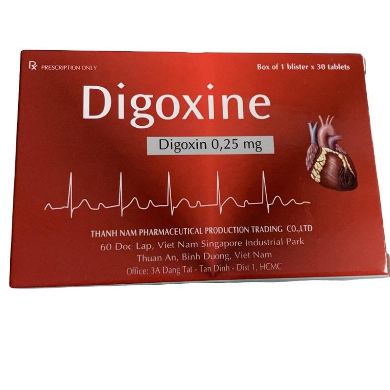 Digoxine Digoxin 0.25mg Thành Nam (H/30v)