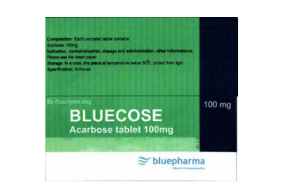 Bluecose Acarbose Tablet 100mg (H/50v)