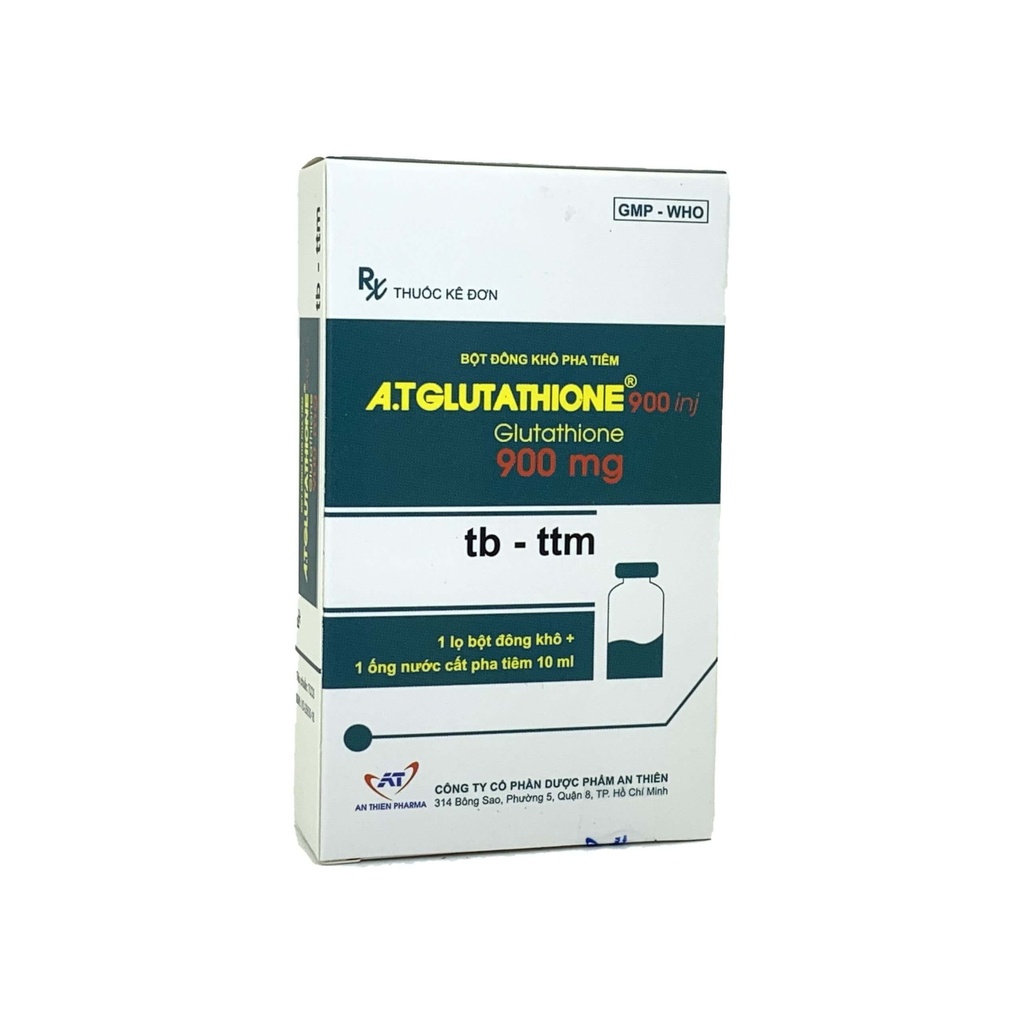 A.T Glutathione 900 bột pha tiêm An Thiên (H/1lọ/1o)