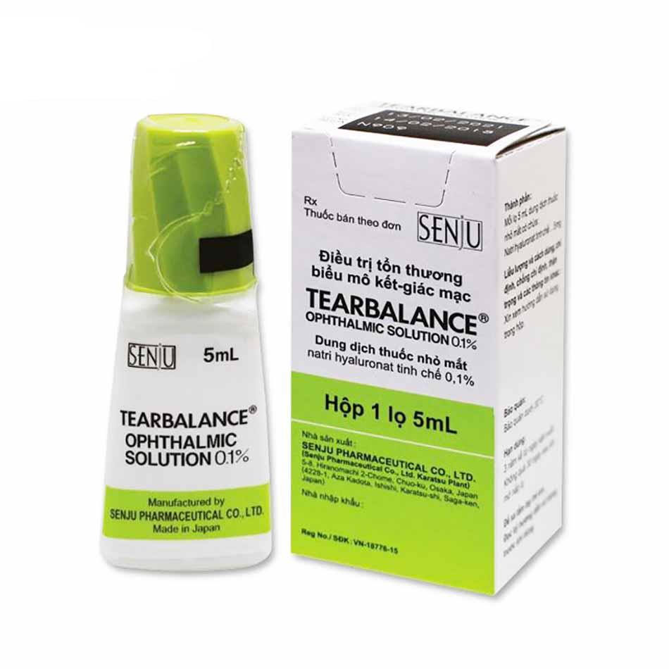  Tearbalance Natri Hyaluaronat 0.1% nhỏ mắt Senju Nhật Bản (Lọ/5ml)