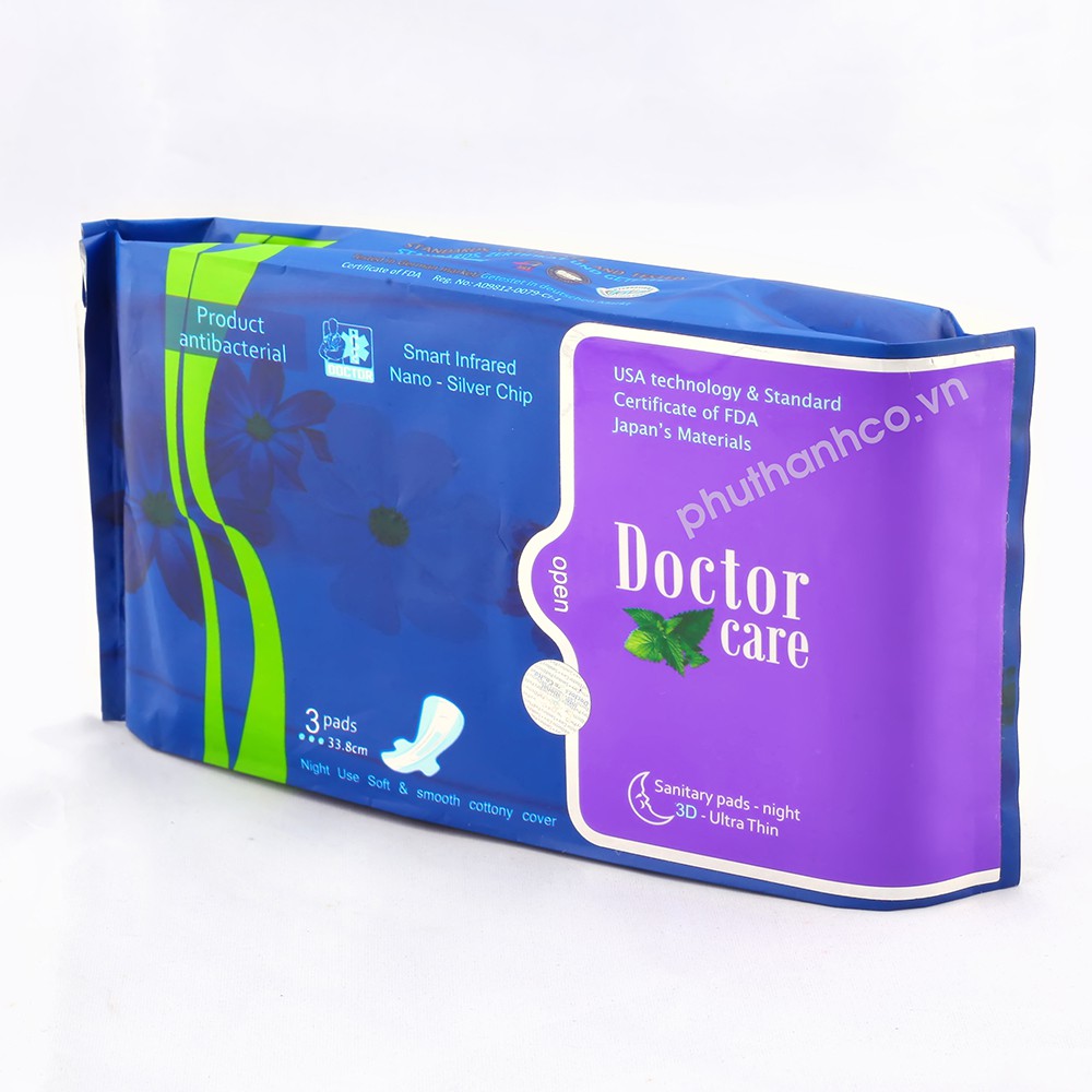 Băng vệ sinh Doctor Care ban đêm (Gói /3 miếng )