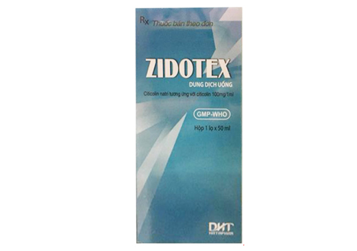 Zidotex Citicolin natri 100mg/1ml Hà Tây (Lọ/50ml)