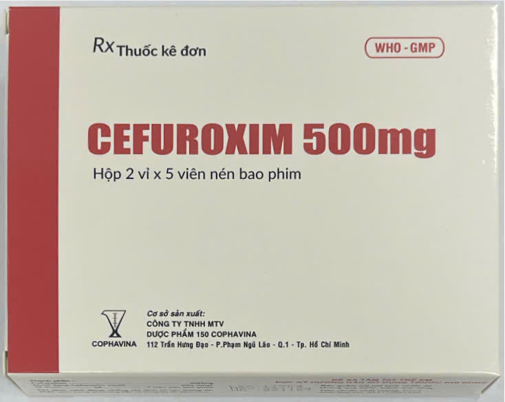 Cefuroxim 500mg Z150 Cophavina (H/10v)