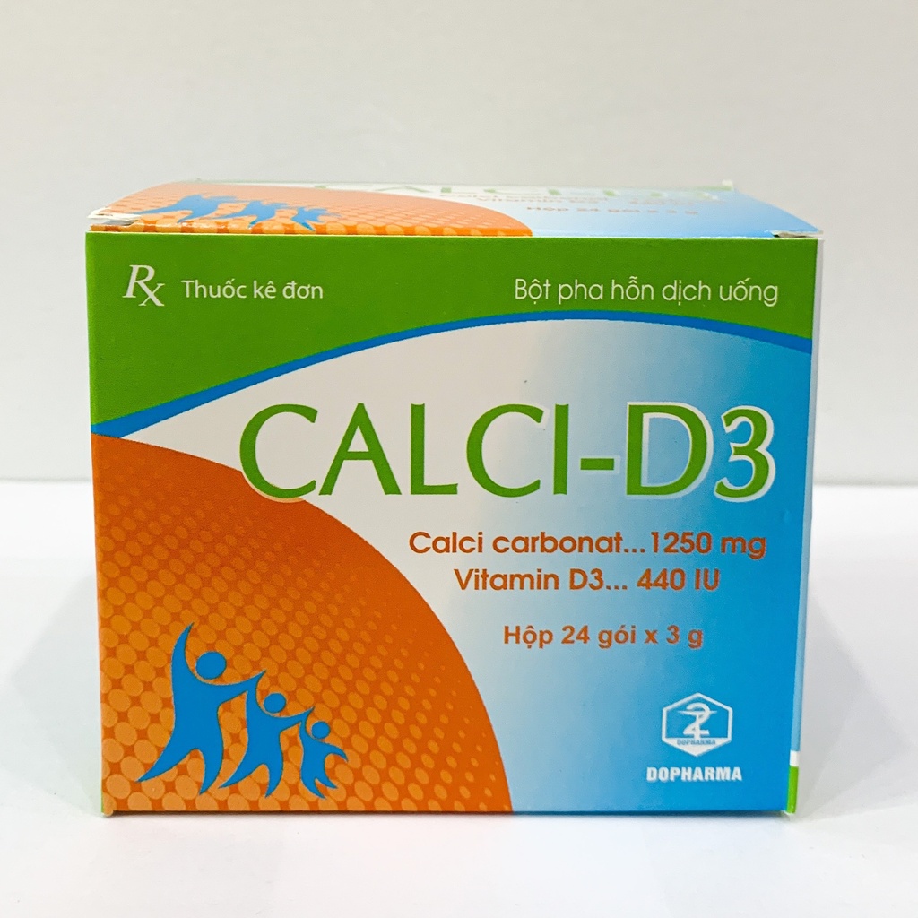 Calci D3 Calci Carbonat Vitamin TW2 (H/24gói/3g)