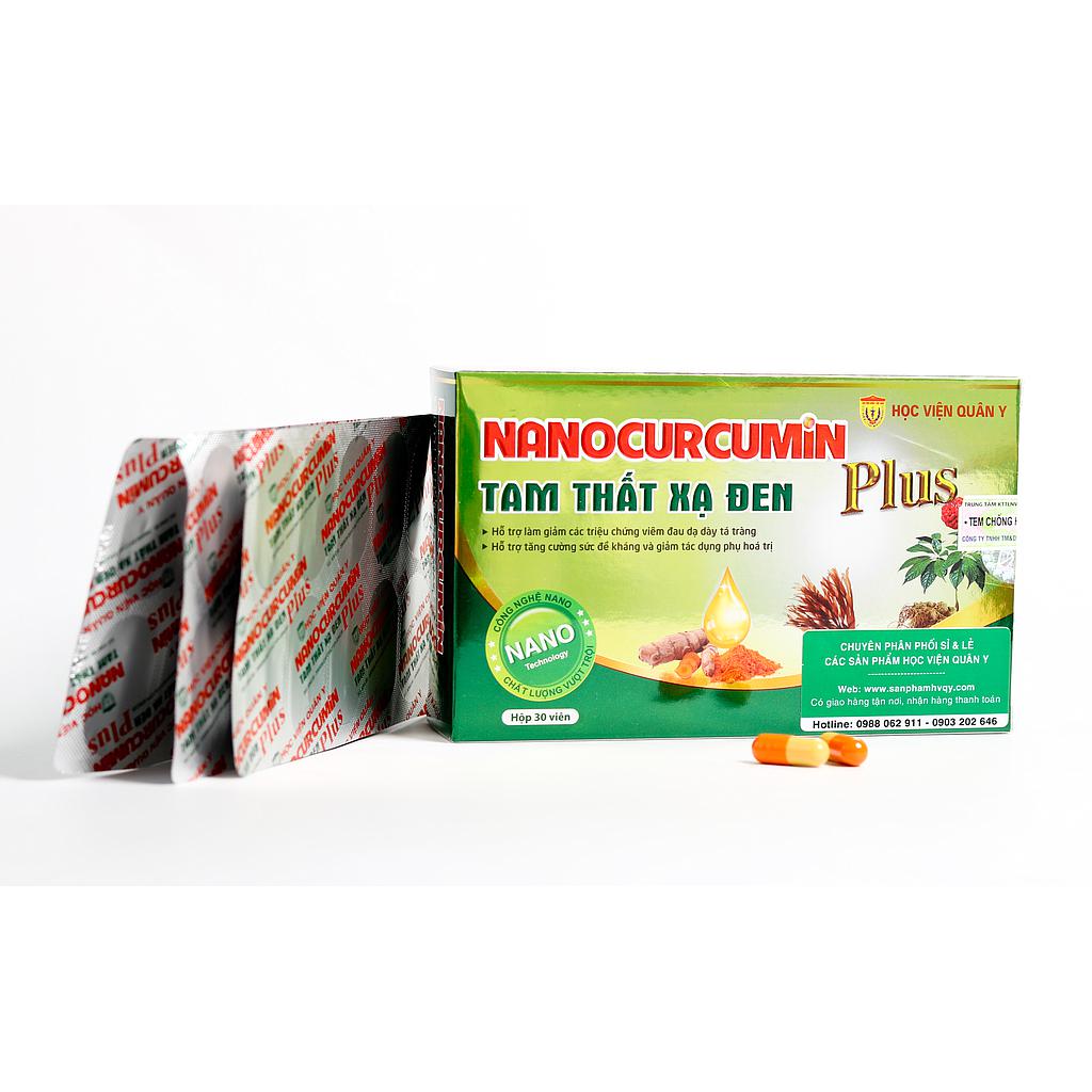 Nano Curcumin Plus Tam Thất Xạ Đen Học Viện Quân Y (H/30v)