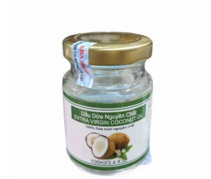 Dầu Dừa Nguyên Chất Extra Virgin Coconut Oil 50ml Bến Tre (Lọ/50ml)