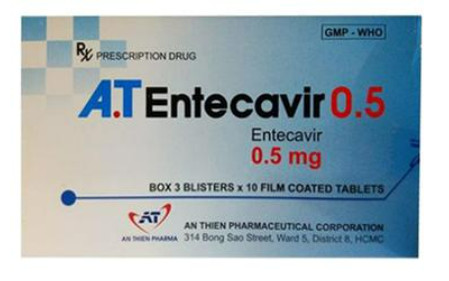 A.T Entecavir 0.5mg An Thiên (H/30v) Date 08/2027