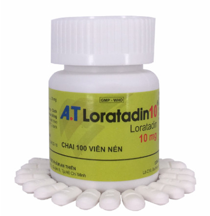 A.T Loratadin 10mg An Thiên (Lọ/100v)