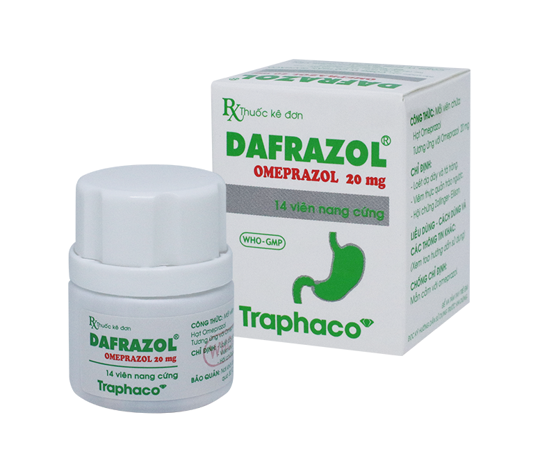Dafrazol Omeprazole 20mg Traphaco (Lọ/14v)
