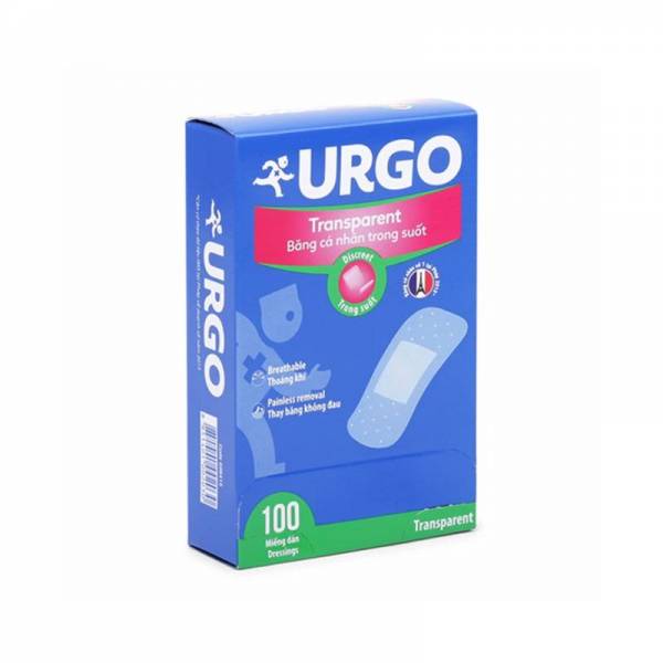 Urgo Transparent trong suốt 2cm x 7.2cm (H/100miếng)