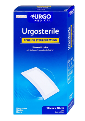 Urgo Urgosterile băng gạc tiệt trùng 10cm x 20cm (H/20miếng)
