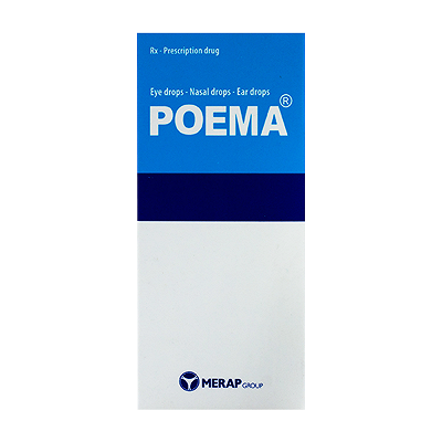 Poema nhỏ mắt Merap (Cọc/10 lọ/10ml)