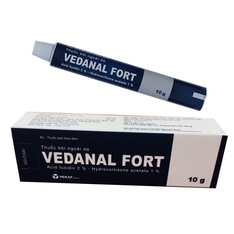 Vedanal Fort Acid Fucidic 2% Merap (Tuýp/10g)