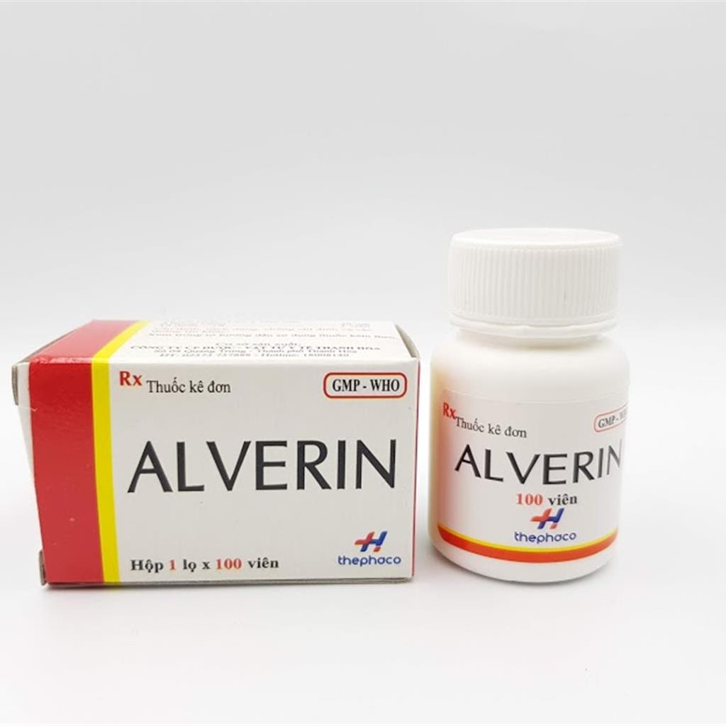 Alverin 40mg Thanh Hóa (Lọ/100v)