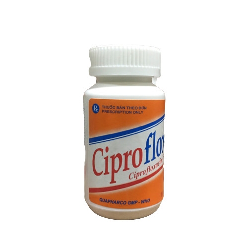 Ciprofloxacin 500mg Quảng Bình (Lọ/100v)