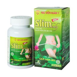 Slim Body Giảm Mỡ Máu-Giúp Giảm Béo Học Viện Quân Y (Lọ/100v)